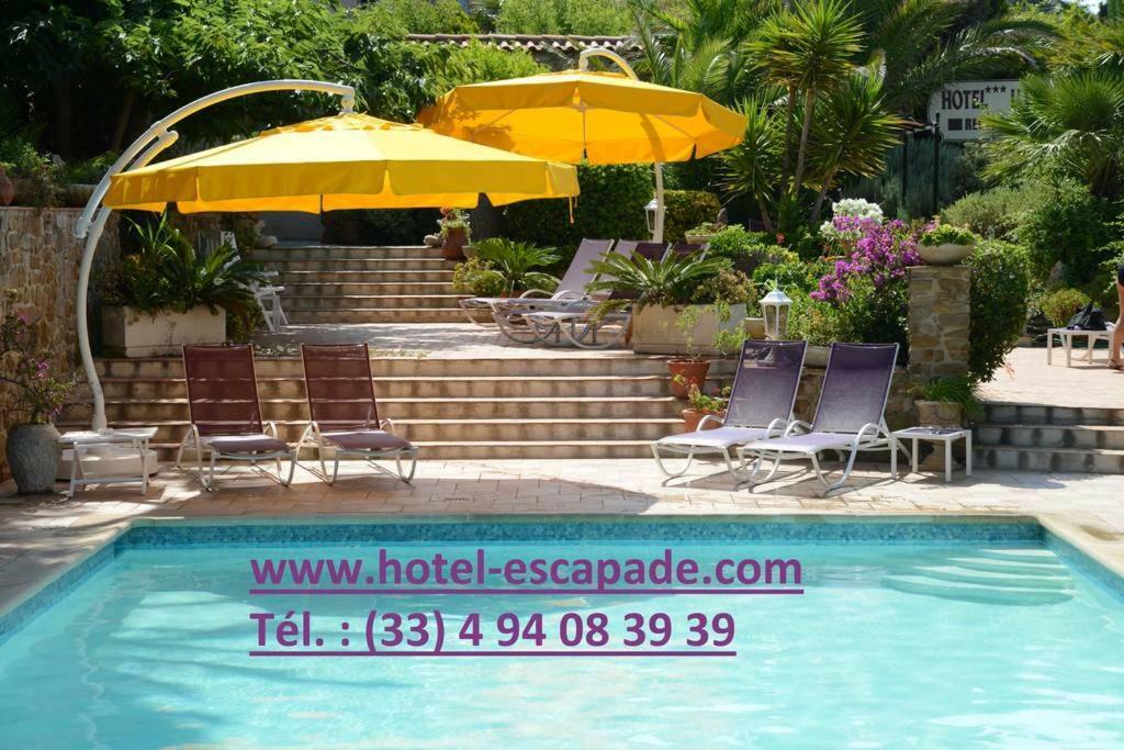 L' Escapade Hotel & Restaurant Le Pradet Bagian luar foto